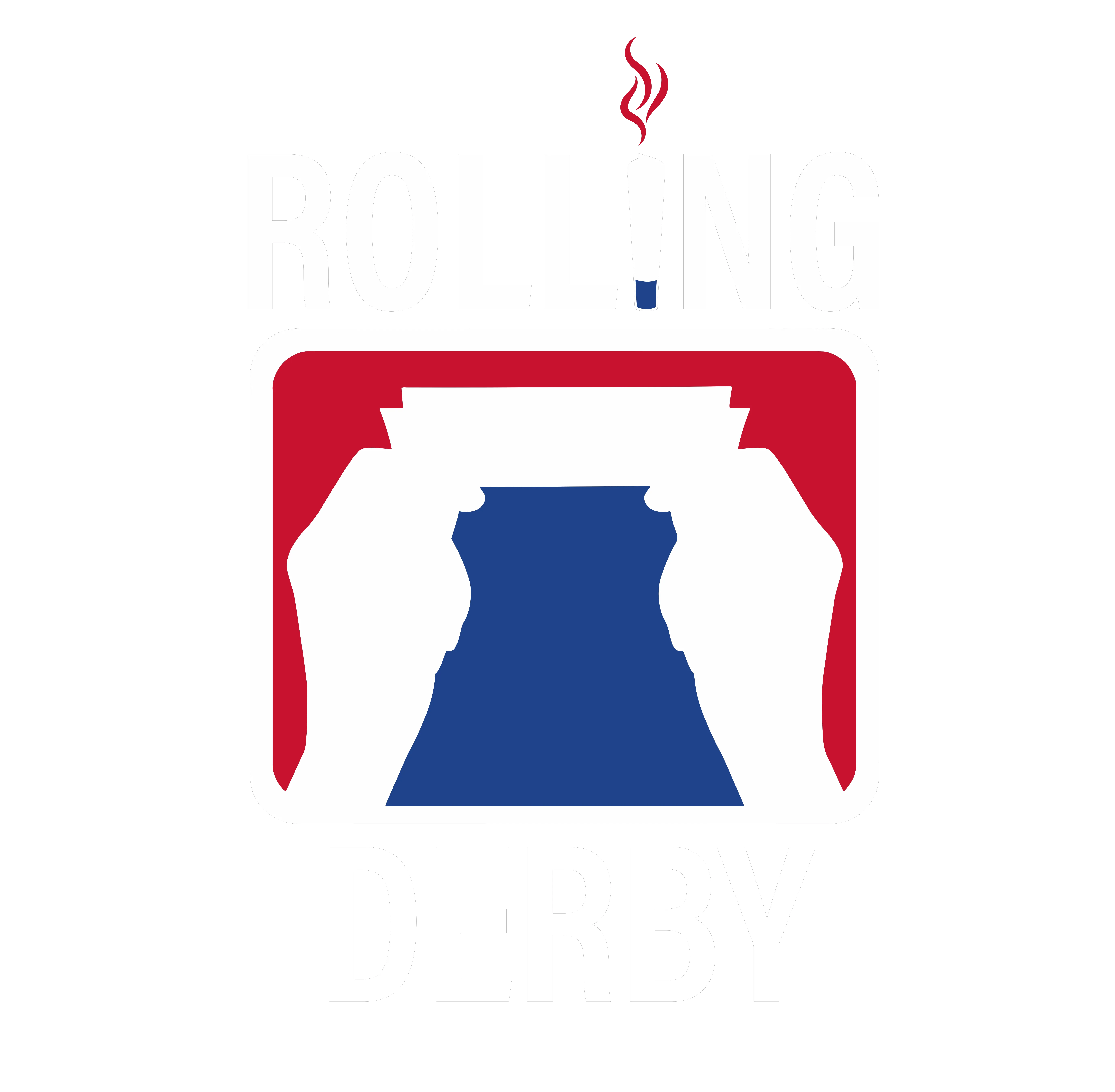 Rolling Derby Logo in red and blue colors